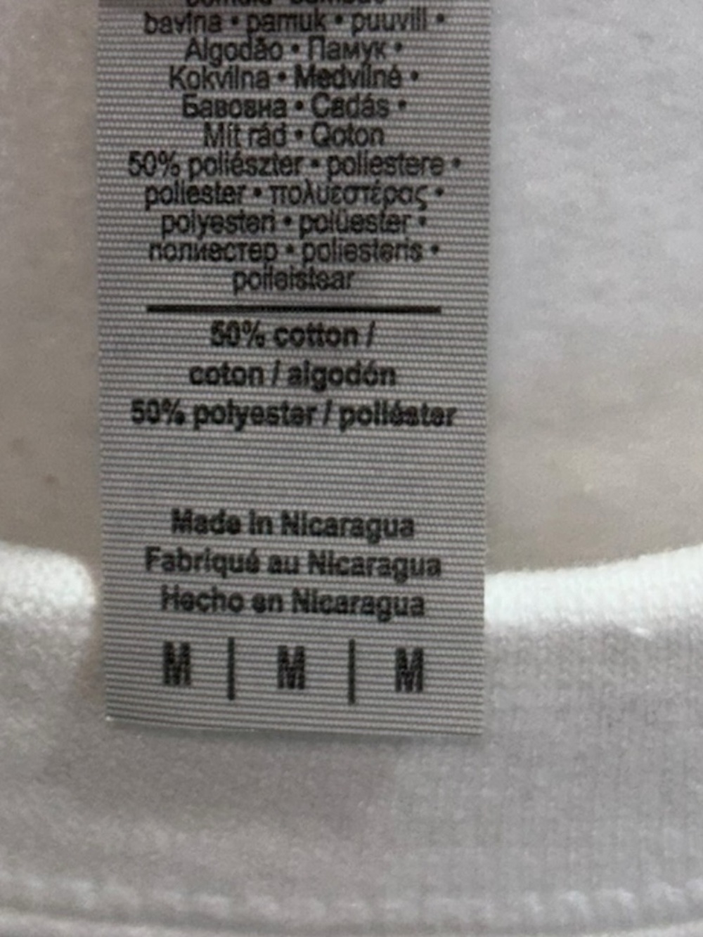 Game Day Football Chenille Patch Crewneck Sweatshirt White Medium - Picture 6 of 6